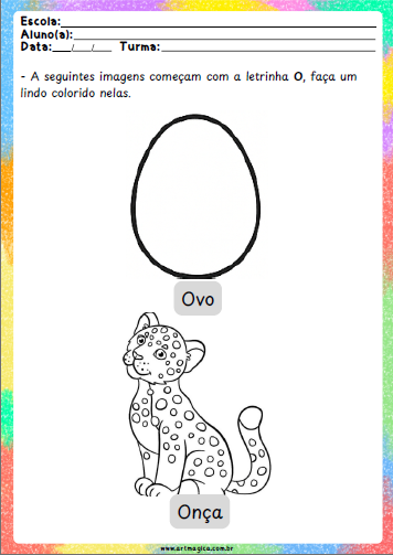 Vogais - 20 Atividades em PDF